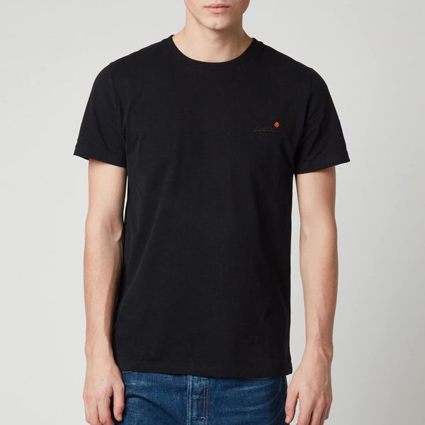 Superdry Men's Orange Label Vintage Embroidered T-Shirt - Black