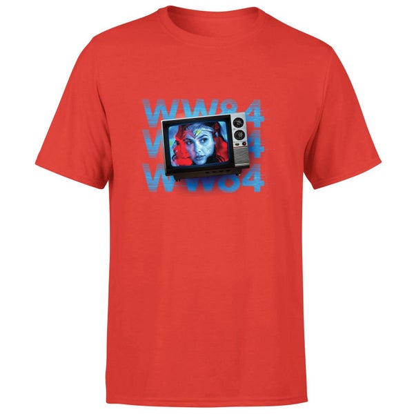 Wonder Woman WW84 Retro TV Herren T-Shirt - Rot