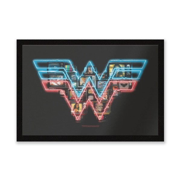 Wonder Woman Neon Sign Entrance Mat