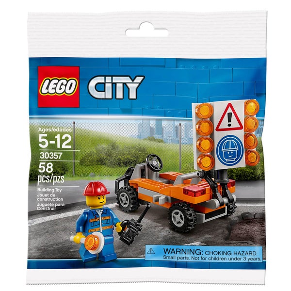 LEGO Stad: Wegwerker Minifiguur (30357)