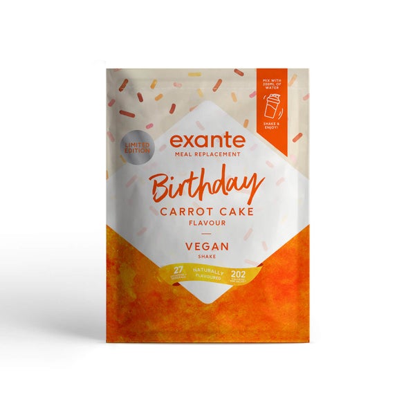 Vegan Meal Replacement Box of 7 Carrot Cake Shake