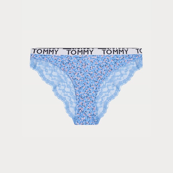 Tommy Hilfiger Women's Bikini Floral Print - Praire Blue