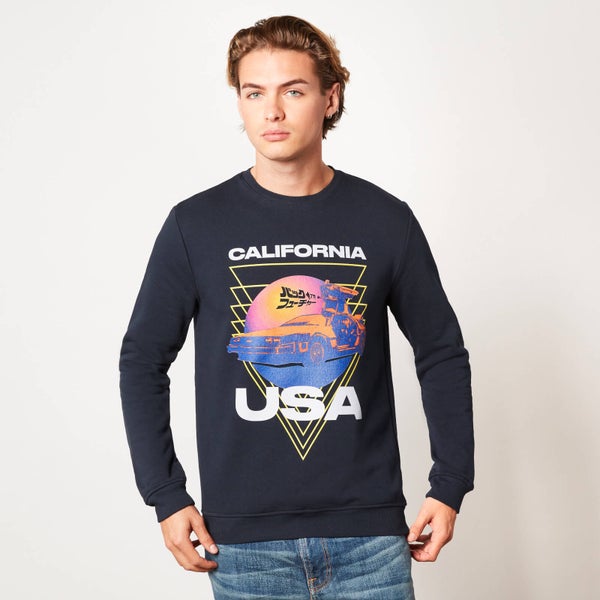 Back to the Future Tri Sunset Unisex Sweatshirt - Navy