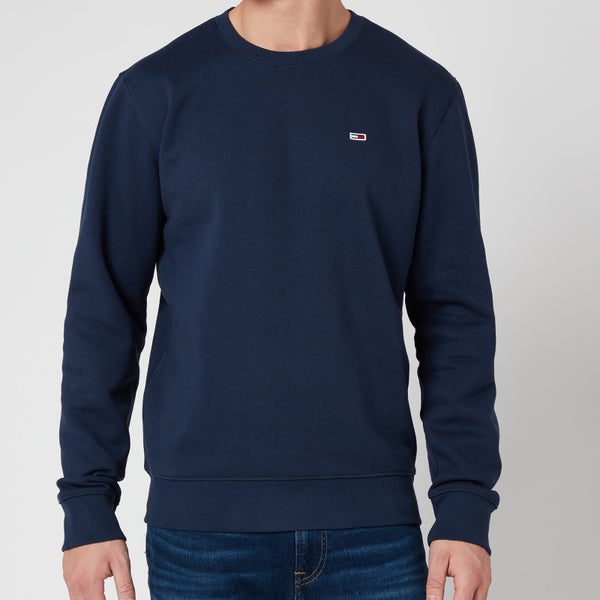 Tommy Jeans Men's Regular Fleece Crewneck Sweatshirt - Twilight Navy