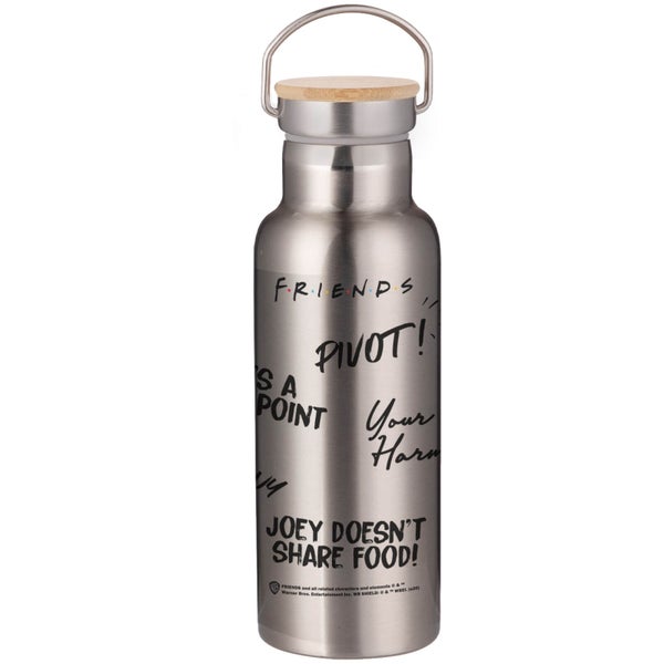 Friends Quotes Portable Insulated Water Bottle - Steel