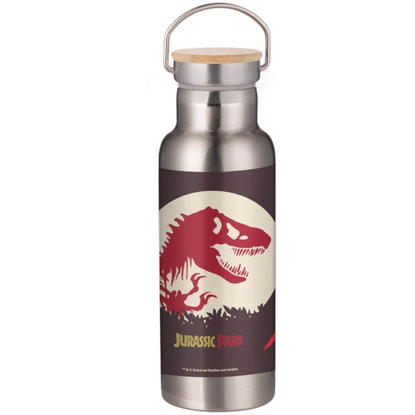 Jurassic Park T-Rex Portable Insulated Water Bottle - Steel