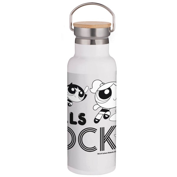 Powerpuff Girls Rock Portable Insulated Water Bottle - White