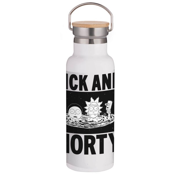 Rick & Morty Portable Insulated Water Bottle - White