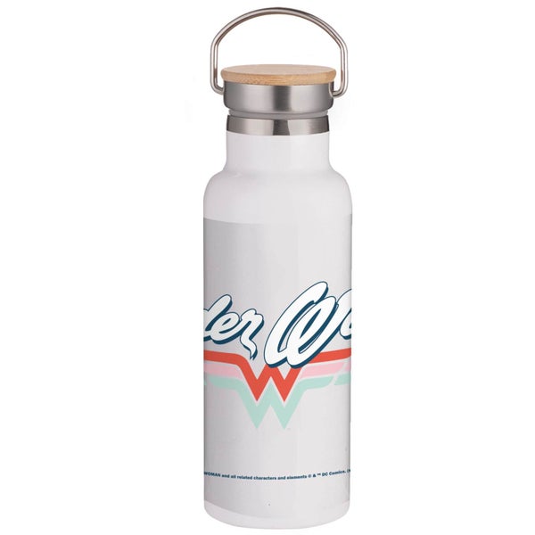 Botella de agua portátil con aislamiento Wonder Woman - Blanco