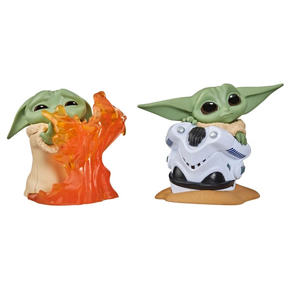 Hasbro Star Wars The Bounty Collection The Child Helmet Hiding Pose and Stopping Fire Pose Figuren im 2er-Pack