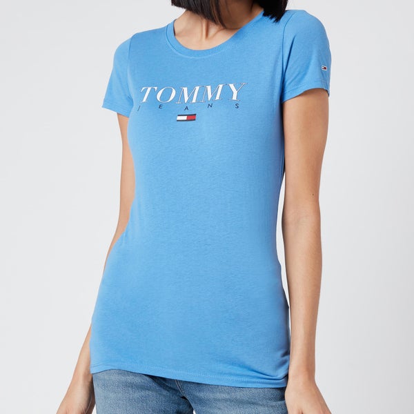 Tommy Jeans Women's TJW Essential Slim Logo T-Shirt - Ultramarine