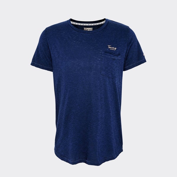 Tommy Jeans Women's Pocket Detail T-Shirt - Twilight Navy - XS