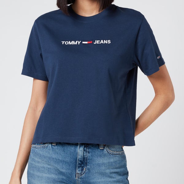Tommy Jeans Women's Modern Linear Logo T-Shirt - Twilight Navy