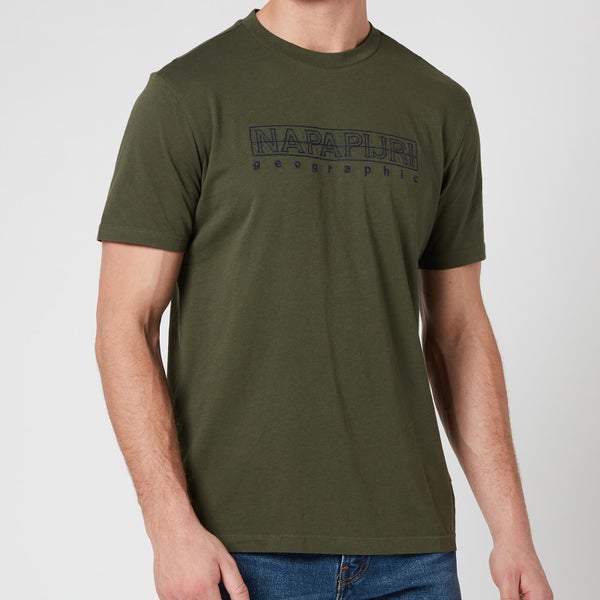 Napapijri Men's Sebel Short Sleeve T-Shirt - Green Depths