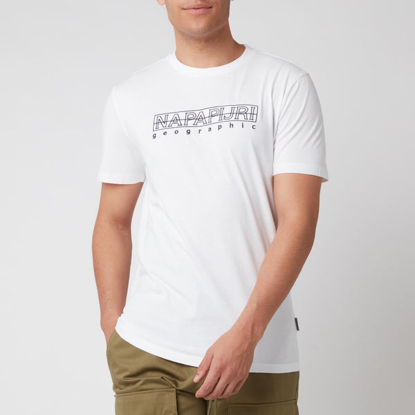 Napapijri Men's Sebel Short Sleeve T-Shirt - Bright White