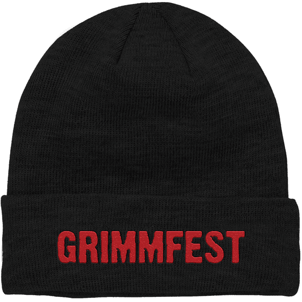 Grimmfest Font Logo Embroidered Beanie