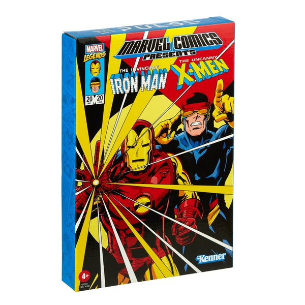 Hasbro Marvel Legends RETRO 9,5-Zoll Sammlung Iron Man & Marvel's Cyclops 2er-Pack Actionfigur