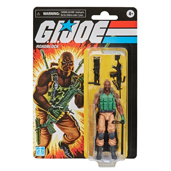Hasbro G.I. Joe Retro Collection Roadblock 3.75-Inch Scale Collectible Action Figure