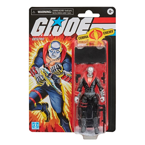 Hasbro G.I. Joe Retro Collection Destro 3.75-Inch Scale Collectible Action Figure