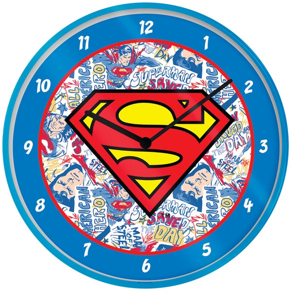 Horloge Logo Superman 25 cm