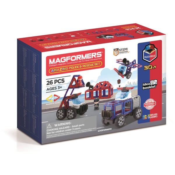Magformers Amazing Police and Rescue Set 26 Pieces