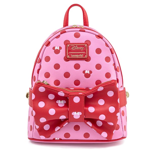 Loungefly Disney Minnie Mouse Pink Bow Mini Backpack