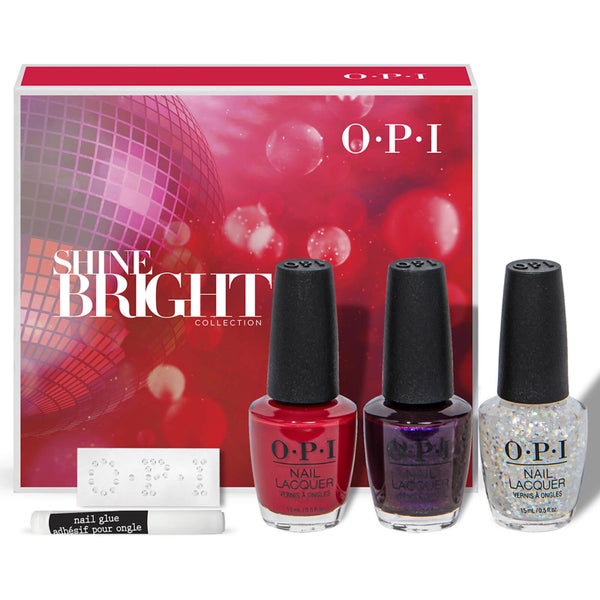 OPI Shine Bright Collection Nail Polish Gift Set with Swarovski Crystals 3 x 15ml