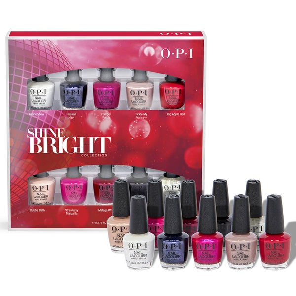 OPI Shine Bright Collection Nail Polish Mini Gift Set 10 x 3.75ml