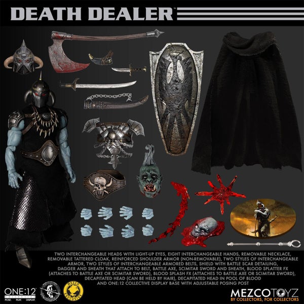 Mezco One:12 Collective Frank Frazetta's Death Dealer Limited Edition Figuur Set