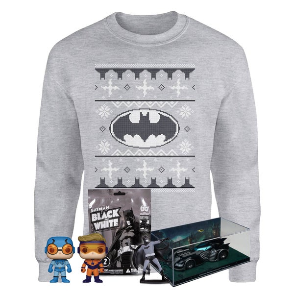 DC Comics Officially Licensed MEGA Christmas Gift Set - Includes Christmas Jumper plus 3 gifts