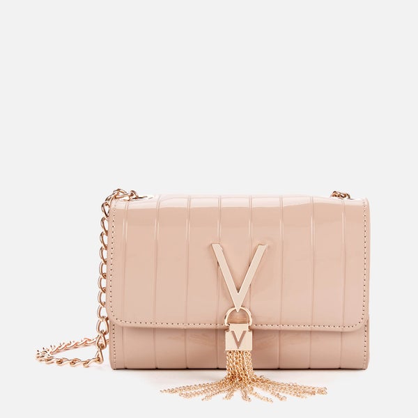 Valentino Bags Women's Bongo Patent Chain Clutch - Taupe
