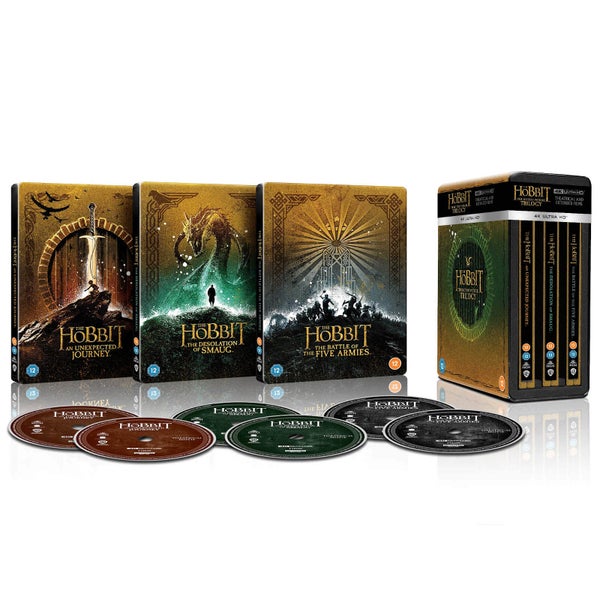 Trilogia Lo Hobbit - Collezione Steelbook 4K Ultra HD Edizione Limitata