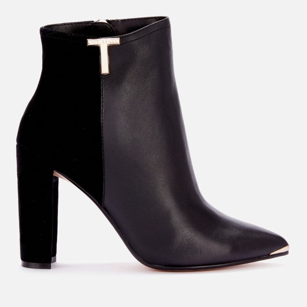 Ted Baker Women's Qinala T Detail Leather Boots - Black