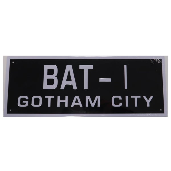 DC Comics Batman Batmobile License Plate Prop Replica