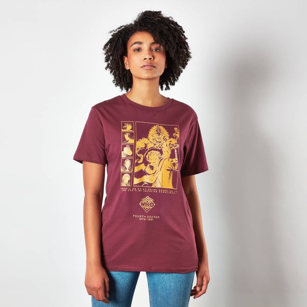 T-Shirt Femme Doctor Who 4th Doctor - Bordeaux