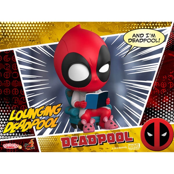 Hot Toys Cosbaby Marvel Comics - Deadpool (Liggende Versie) Figuur