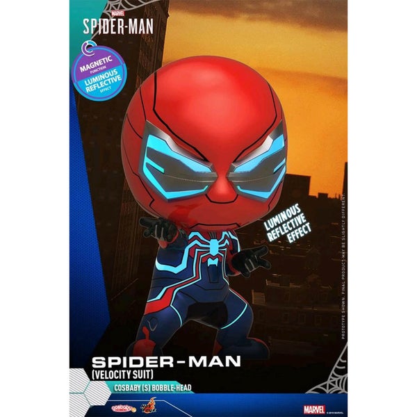 Hot Toys Cosbaby Marvel's Spider-Man PS4 - Spider-Man (Velocity Suit Versie) Figuur