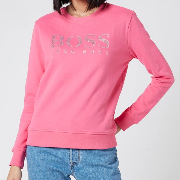 BOSS Women's Ebossa Sweatshirt - Bright Pink