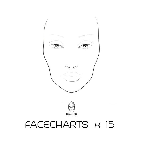 MYKITCO. My Face Charts (Pack of 15)