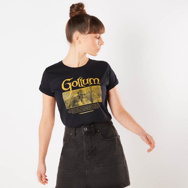 Lord Of The Rings Gollum Women's T-Shirt - Navy