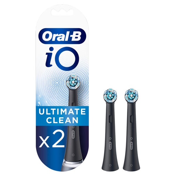 Oral-B iO Ultimate Clean Opzetborstels Zwart, 2 Stuks