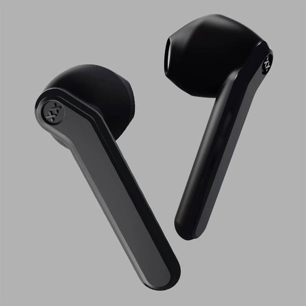 Mixx Streambuds AX True Wireless Earphones with Charging Case 24 Hours Total Play Time - Midnight Black