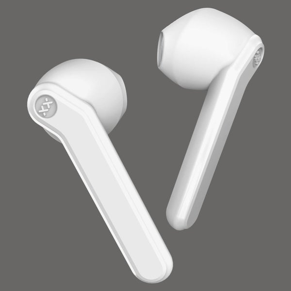 Mixx Streambuds AX True Wireless Earphones with Charging Case 24 Hours Total Play Time - Vanilla Ice White