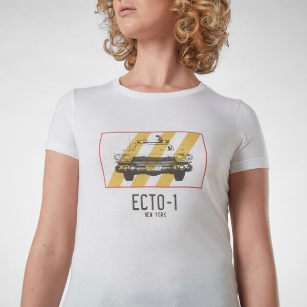 Ghostbusters Ecto-1 Damen T-Shirt - Weiß