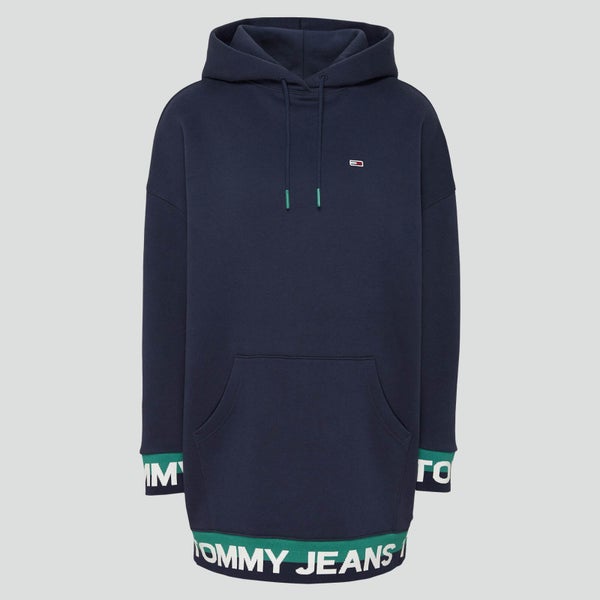 Tommy Jeans Women's Tjw Branded Hem Sweat Dress - Twilight Navy