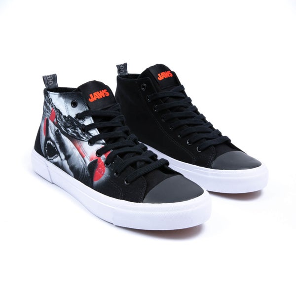 Akedo x Jaws Black Signature High Top - UK 4 / EU 37