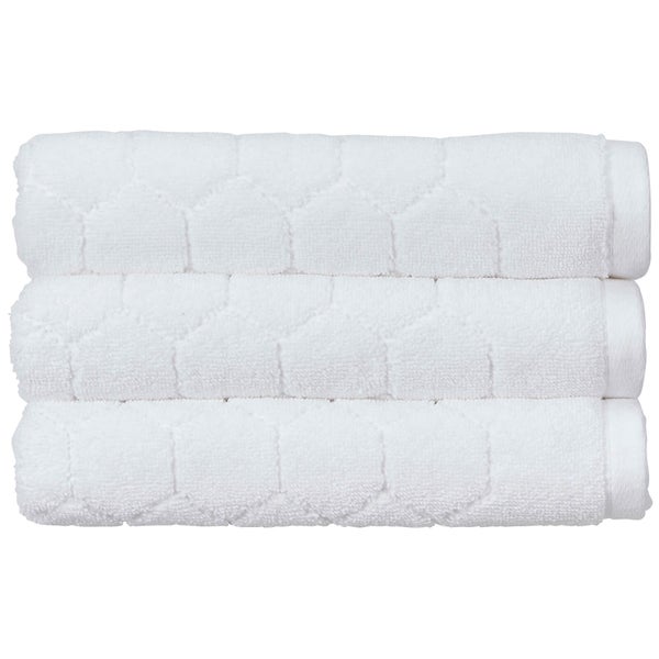 Christy Honeycomb Bath Towel - Set of 2 - White