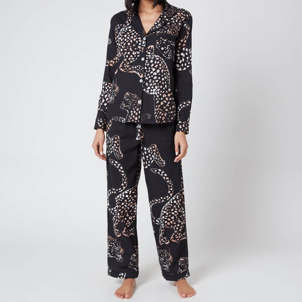 Desmond & Dempsey Women's The Jag Long Set - Navy