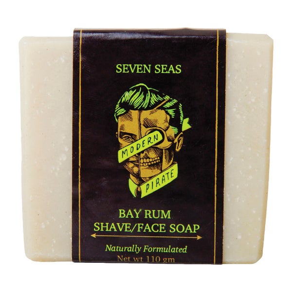 Modern Pirate Seven Seas Bay Rum Shave/Face Soap 110g