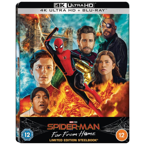Spider-Man: Far From Home - Zavvi Exclusive 4K Ultra HD Lenticular Steelbook (Includes Blu-ray)